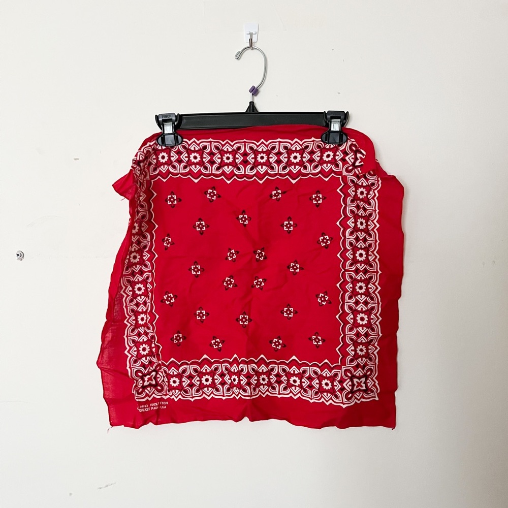 Colorfast red handkerchief